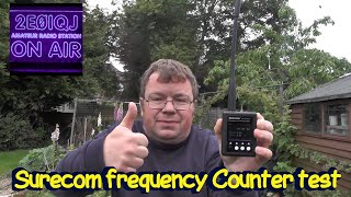 Surecom Frequency counter test