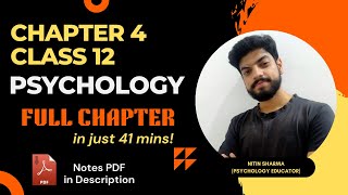 Chapter 4 : Psychological Disorders | Class 12 Psychology | Full chapter | Psych Shots | NCERT/CBSE