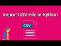 How to Import CSV File in Python Pandas Visual Studio Code