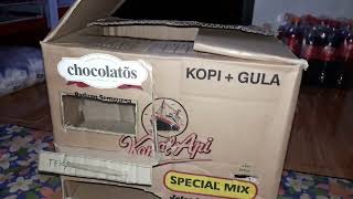 Mesin makanan chocolatos yang terbuat dari kardus dan mesinnya canggih banget😇😇