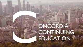 Welcome to Concordia Continuing Education in Montreal (Canada)