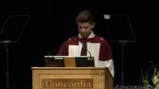 Francis Parenteau, 2024 Concordia Valedictorian