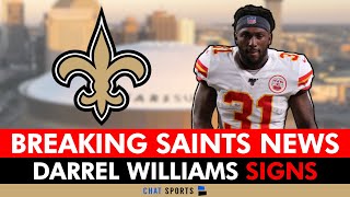 🚨ALERT: New Orleans Saints Sign RB Darrel Williams After Kendre Miller Injury | Saints News