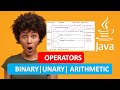 JAVA OPERATORS|JAVA BINARY UNARY ARITHMETIC OPERATORS|JAVA PROGRAMMING TUTORIAL 10