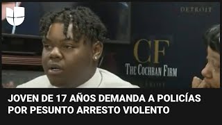 Puñetazos, patadas e insultos: joven de 17 años demanda a la policía por atacarlo durante su arresto