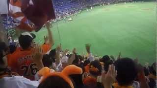 2012.10.20巨人VS中日戦、勝利の二次会「応援歌メドレー」