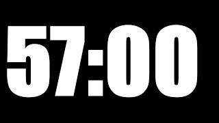 57 MINUTE TIMER | LOUD ALARM ⏰