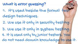 ISTQB CTFL exam I/3 - What is error guessing?