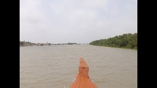 On The Wey To Jambu Dwip in a traditional indian boat