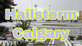 Sudden Hailstorm Calgary #calgary #weather #hailstorm @Preciousmassagetv