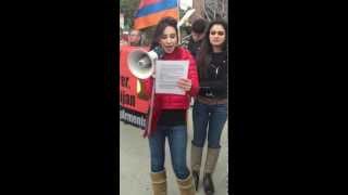 Protest in Memory of Lt. Margaryan and in Commemoration of the Sumgait Massacres 2013