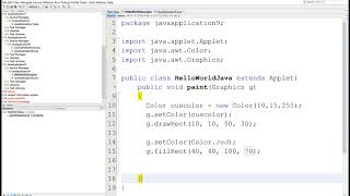 How to Set Graphics Color Example in Applet