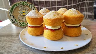 How To Make Mini Victoria Sponge Cakes