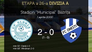 01.04.2000 Gloria Bistrita - FC Onesti 2-0, Etapa a 26-a, Divizia A