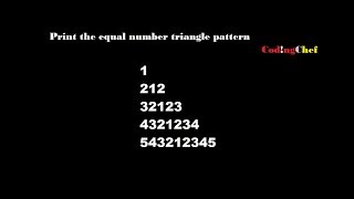 Java Pattern Program 12