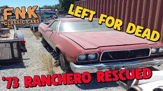 Is It A Car? Is It A Truck? It's A Ranchero! Abandoned And Rescued The Car Made A Long Journey Home.