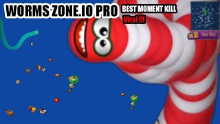 worms zone.io pro top 1 best moments kill slither.io 2021