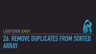 LeetCode 26. Remove Duplicates from Sorted Array - Two Pointers - Python 3 - for Coding Interviews