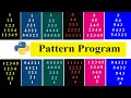 Number Pattern | Part 2 | Python Pattern Programs