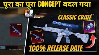 Finally 😍 Bgmi M416 Glacier 100% Confirm Release Date | New Concept For Bgmi Next Classic Crate