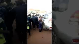 Alien skin being arrested at wankulukuku after buddu vs busiro masaza cup final