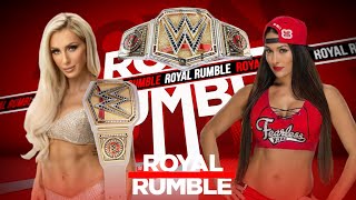 ROYAL RUMBLE CHARLOTTE FLAIR VS NIKKI BELLA WOMENS CHAMPIONSHIP