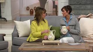 Belleek Floral Springtime Pitcher on QVC