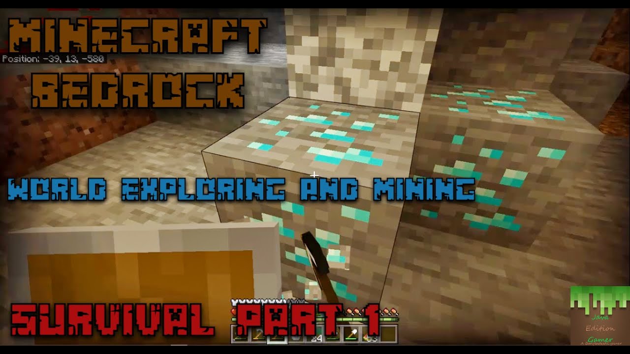 Minecraft Bedrock Survival Part 3 | Java Edition Gamer | Bangla - YouTube