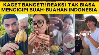 Kaget banget!! reaksi tak biasa wisatawan mencicipi buah-buahan Indonesia