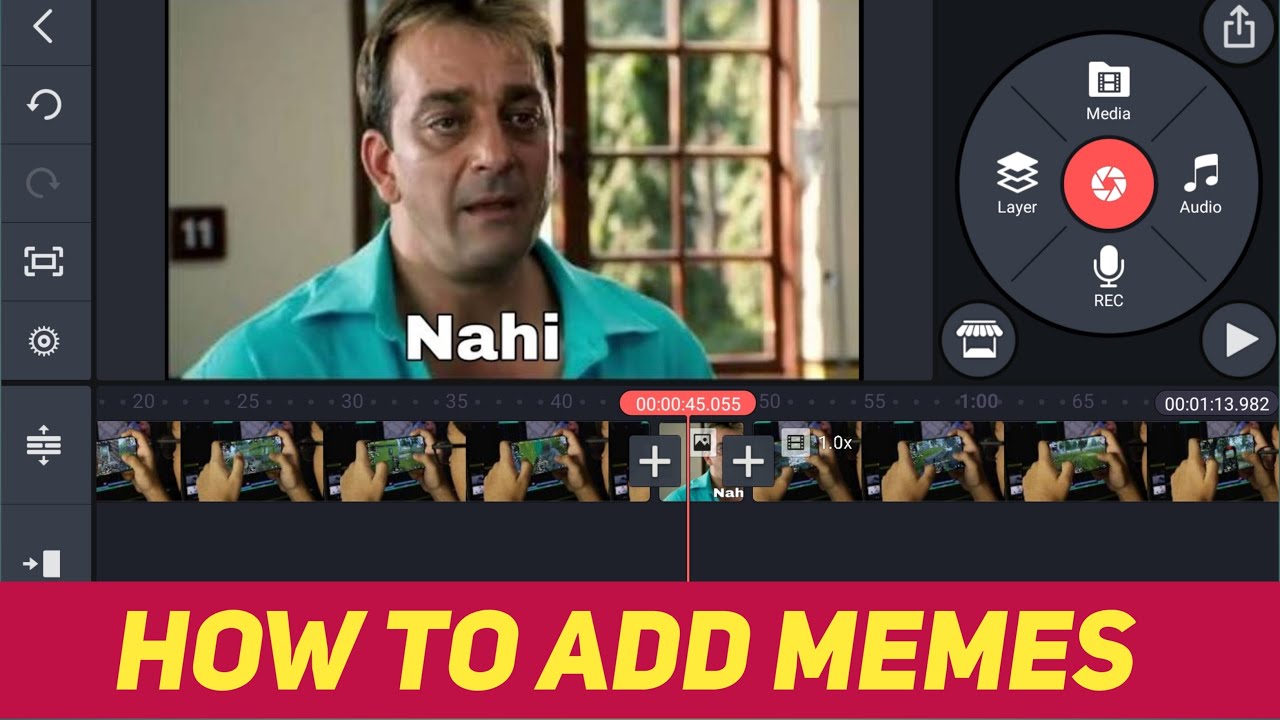 How To Add Memes To Your YouTube Video | How To Add Memes In Kinemaster ...