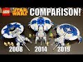 LEGO Star Wars Droid Gunship Comparison! (7678, 75042, 75233 | 2008, 2014, 2019)