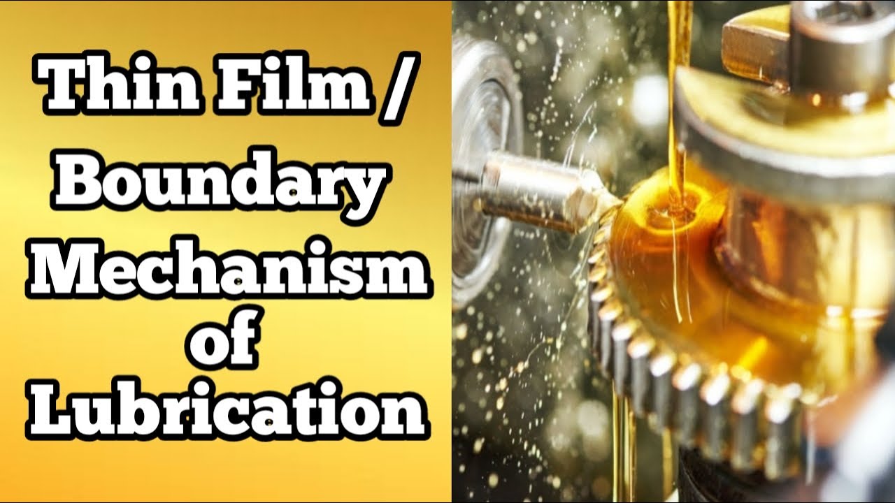 Mechanism Of Lubrication Ll Thin Film Ll Boundary Lubrication Ll ...