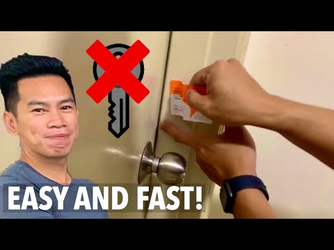How do you open a door without picking it?