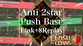 【Th15防衛配置】レジェンドでの星1連発配置公開！Best Th15 push base!*Base Link＋8replay*-Clash of Clans