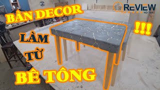 [Review Nội thất] - [Bàn trà]: Bàn decor chất liệu \