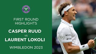 Ruud Battles To Victory | Casper Ruud vs Laurent Lokoli | Match Highlights | Wimbledon 2023