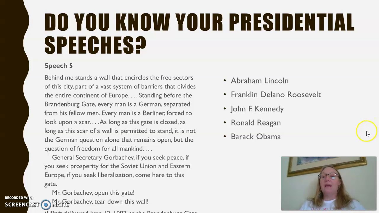 Analyzing Speeches Part 1a Youtube