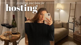 HOW TO PREPARE YOUR HOME FOR HOSTING 🕯a cosy evening with friends