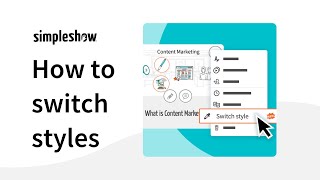 NEW: Update your video's style with just one click!