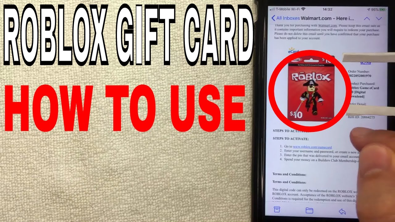 How To Use Redeem Roblox Robux Gift Card Online 🔴 - YouTube