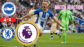 Brighton vs Chelsea 4-1 Reaction Live Stream Premier League EPL Football Match 2022 Score Highlights