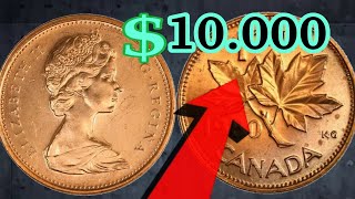 🍁رد بالك!!👈1 سنت الكندي 🇨🇦 نادر جدا وسعره خيالي🍁$10.000🍁