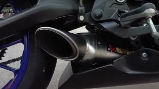 เสียงท่อ Akrapovic Full ใน Yamaha Mt07 (แนะนำให้ใส่หูฟัง)