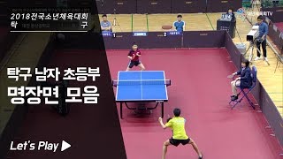 [2018 전국소년체육대회] 중등부 탁구 하이라이트