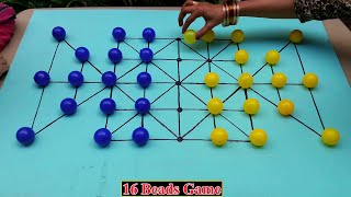 Gameplay: How to Win Bead 16 Game (16 Guti) - #Game2