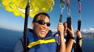 Parasailing in Paradise - Waikiki Beach, Honolulu, Hawaii