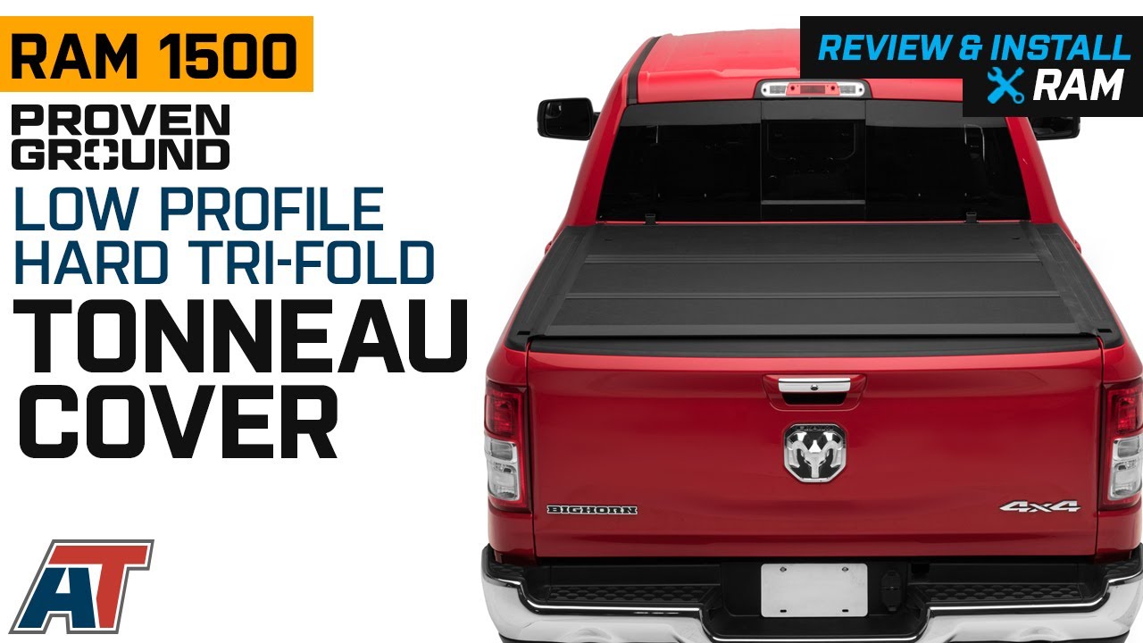 2019-2020 RAM 1500 Proven Ground Low Profile Hard Tri-Fold Tonneau ...