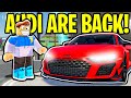 Official AUDI LICENSE Coming Back To Roblox Driving Empire!