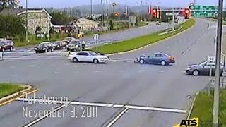 Car crashes caught on red light cameras from around New Jersey