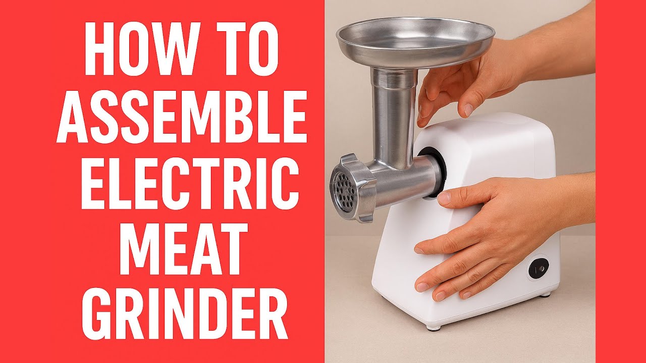How To Assemble Electric Meat Grinder Youtube